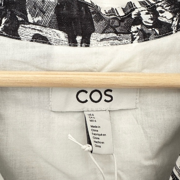 COS French Toile Linen Dress - Picture 3 of 3